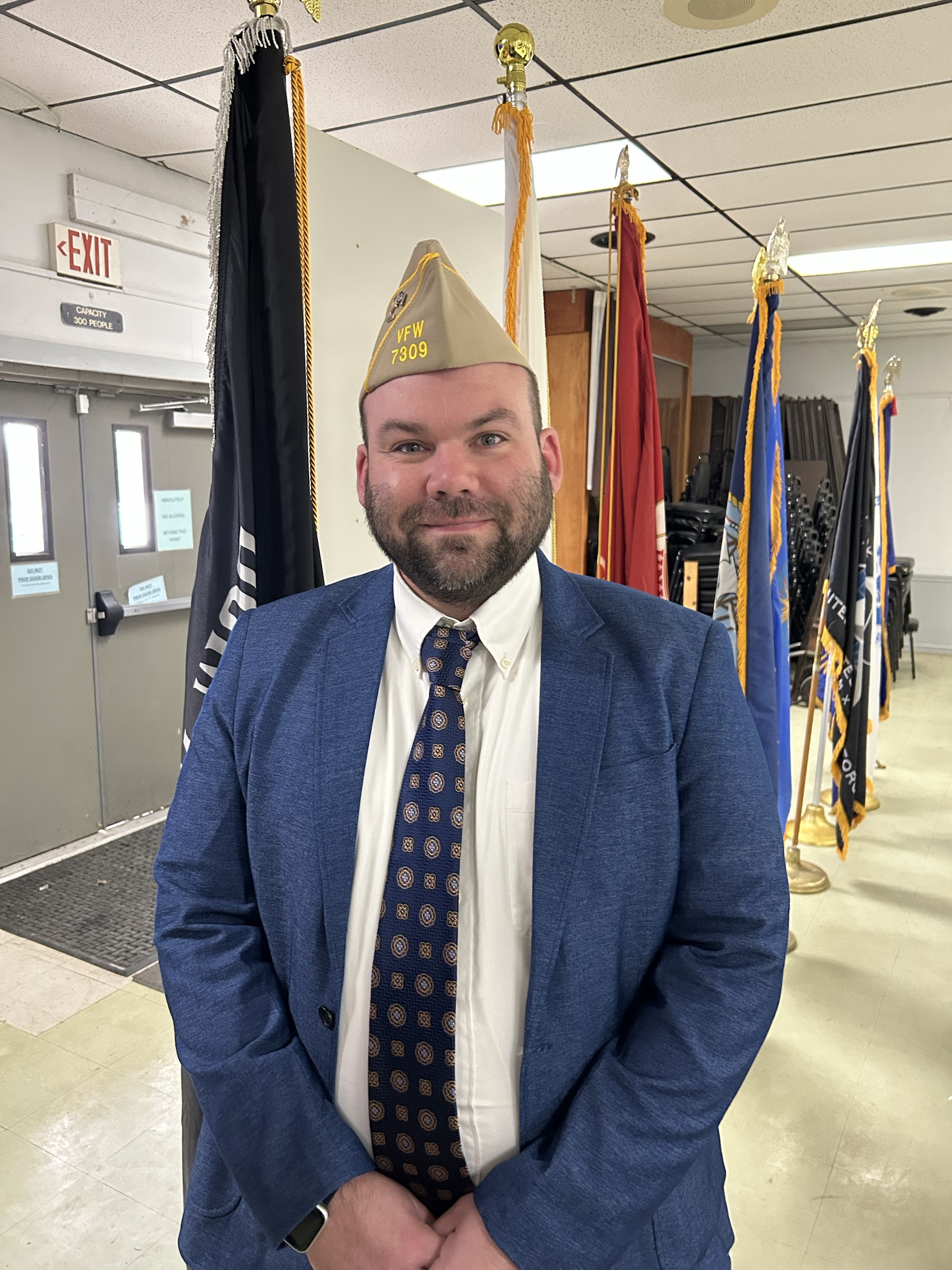 John Vercher at a veteran community event